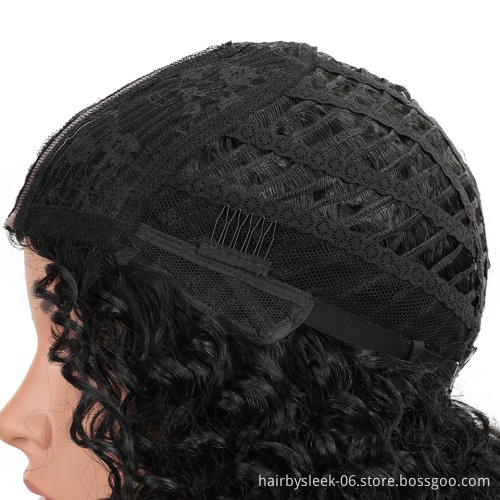 MAGIC 26"Inch Black Kinky Wave Hair Synthetic Lace Front Wig Heat Resistant Kinky Curly Hair Lace Front Wigs For Black Women
